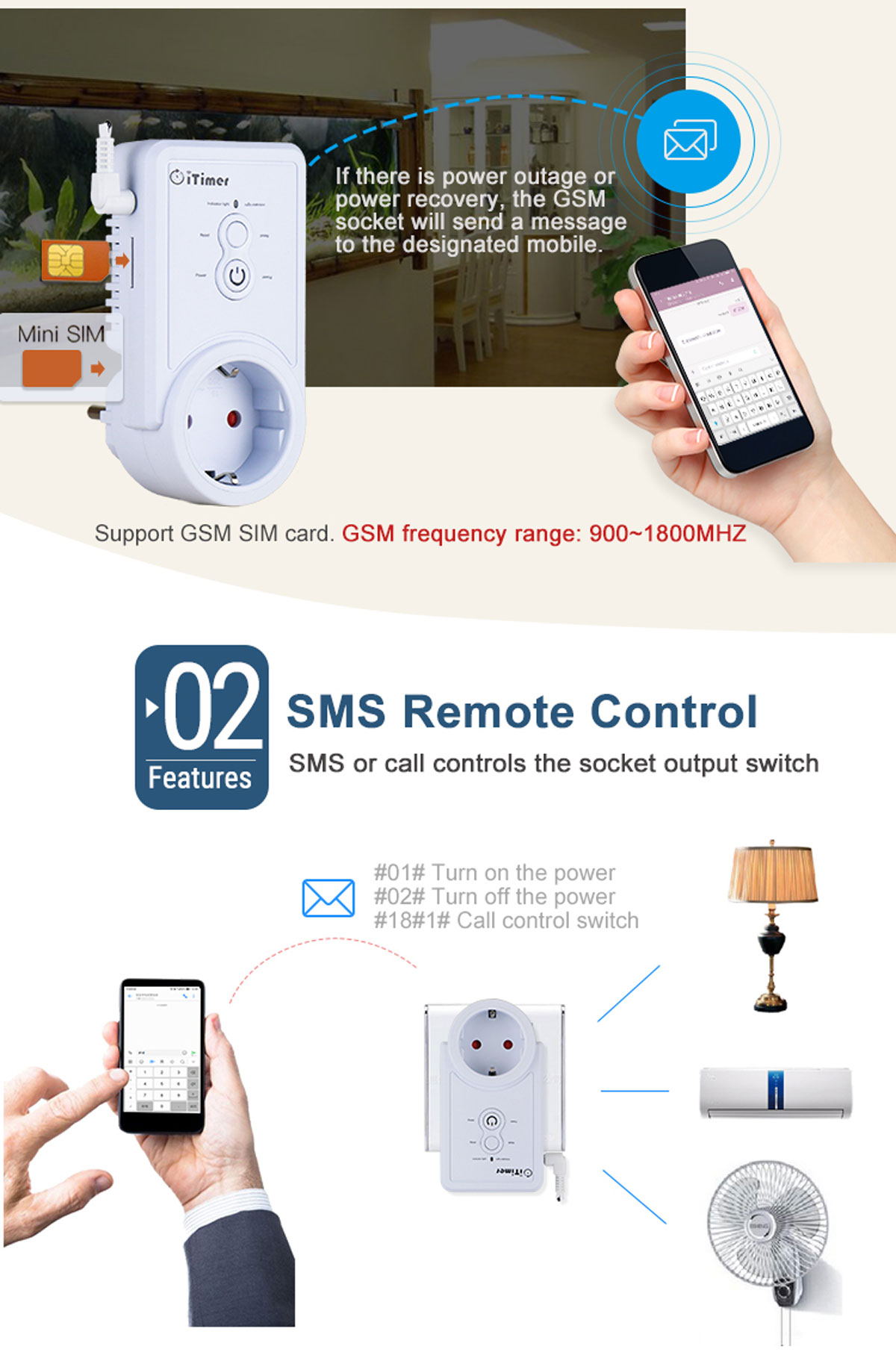 Newest GSM Thermostat Socket