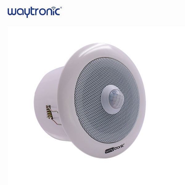 Ceiling mounted infrared human body induction voice prompt horn