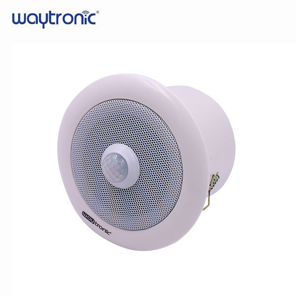Ceiling mounted infrared human body induction voice prompt horn